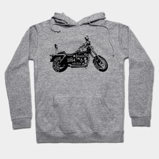 Papa Hash Apparel: Motorcycle Letters Hoodie